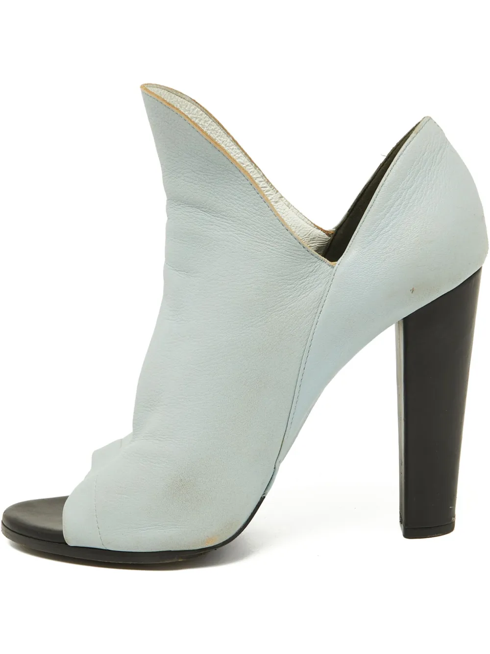 Balenciaga Pre-Owned leather high-heel peep-toe pumps - Blu