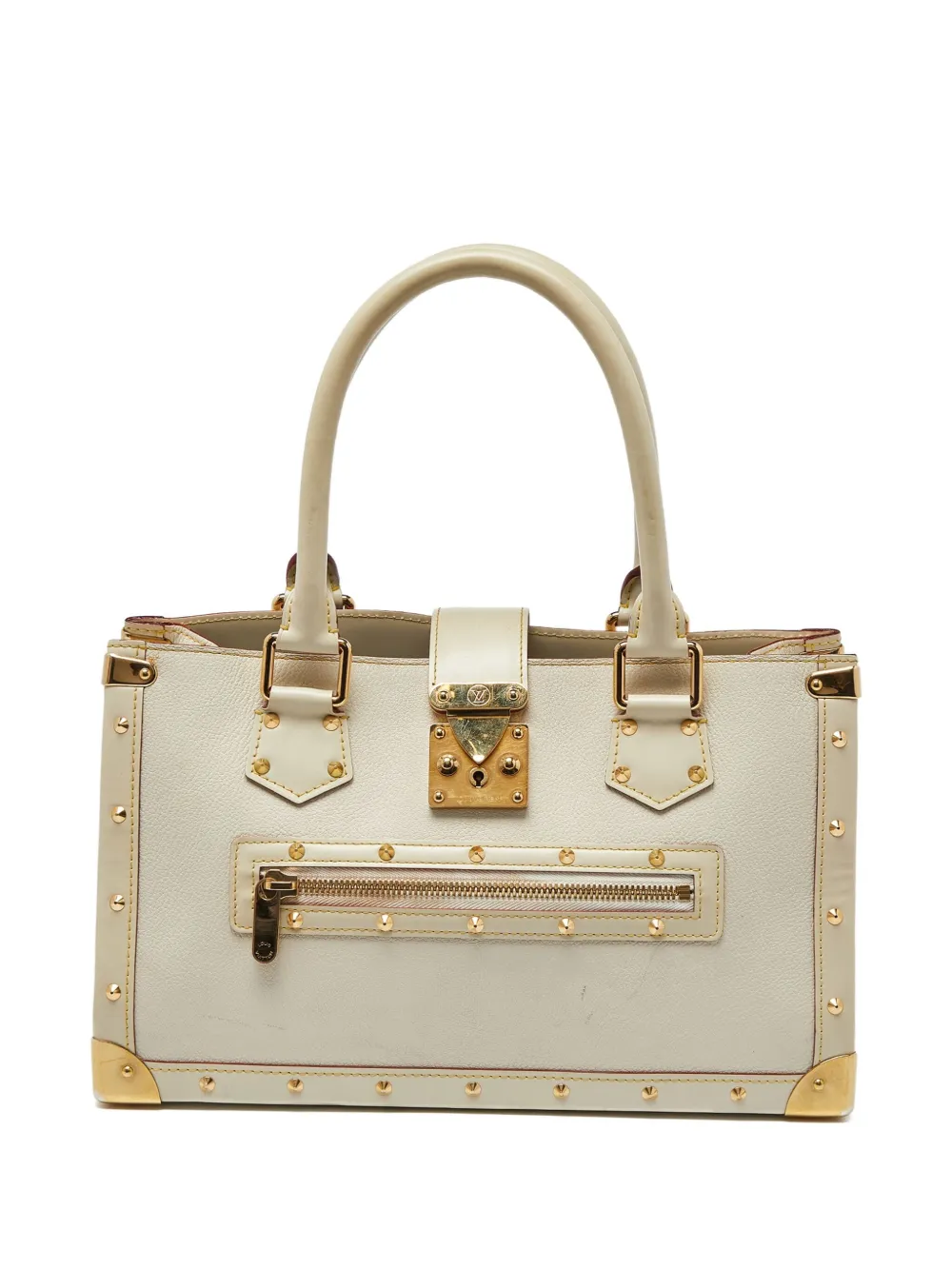 Louis Vuitton Pre-Owned leather tote bag | White | Image 1