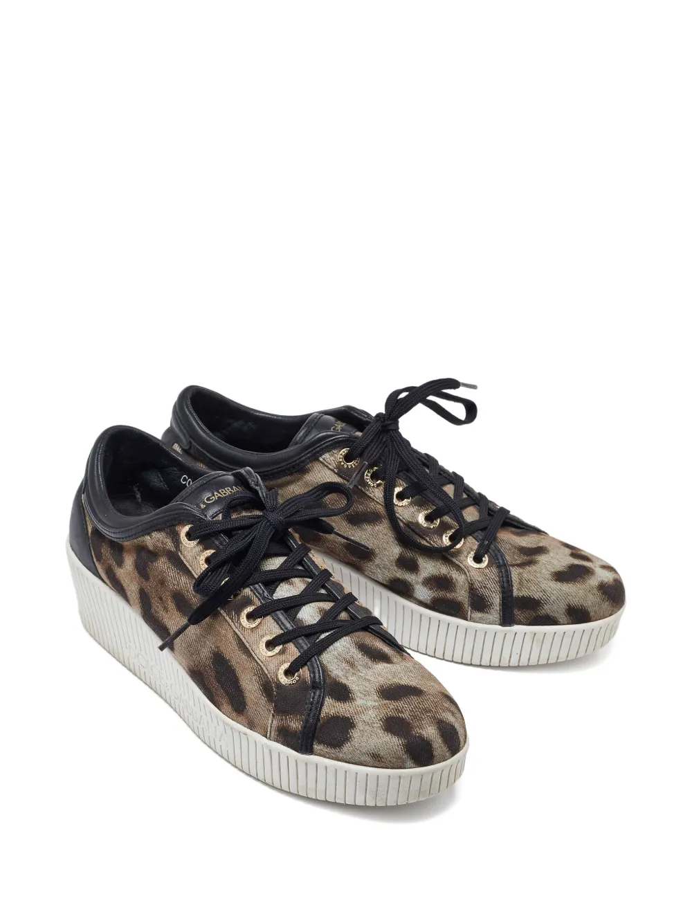 Dolce & Gabbana Pre-Owned baskets en cuir à imprimé léopard | Image 2