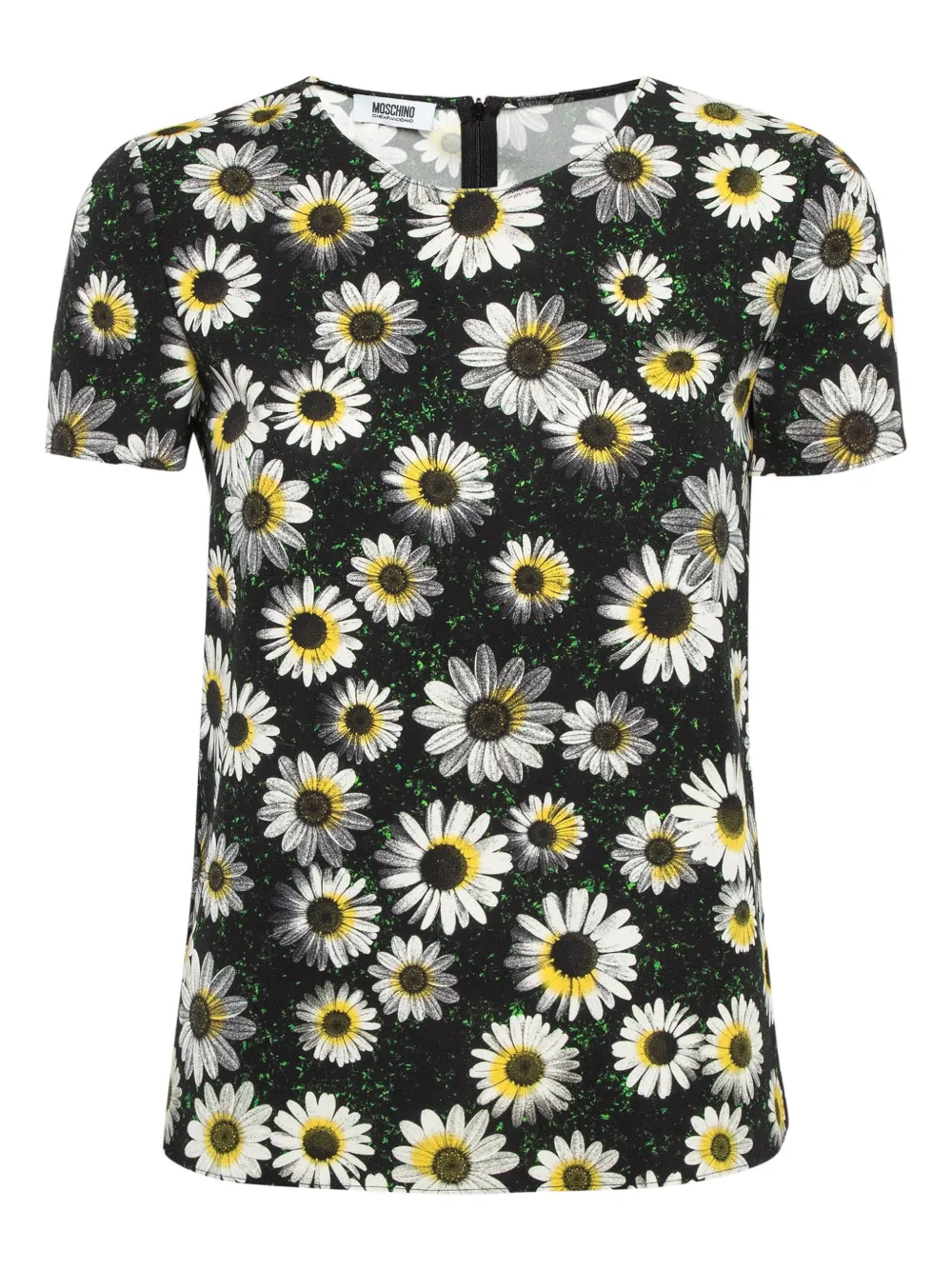 Moschino Pre-Owned floral-print short-sleeve T-shirt | Black | Image 1