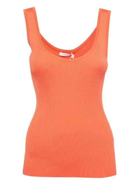 ZIMMERMANN pre-owned ribbed scoop-neck tank top