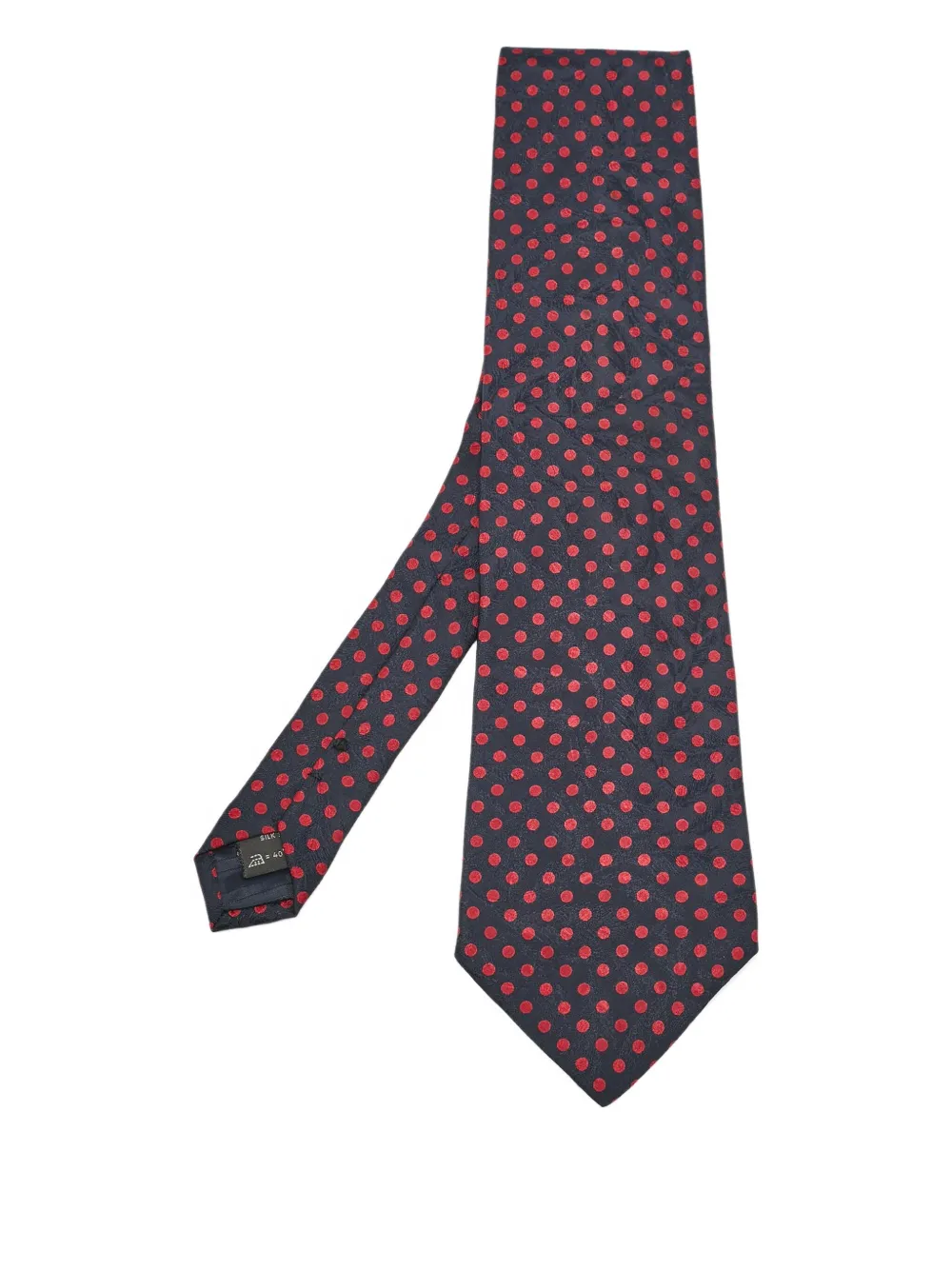 polka-dot silk tie