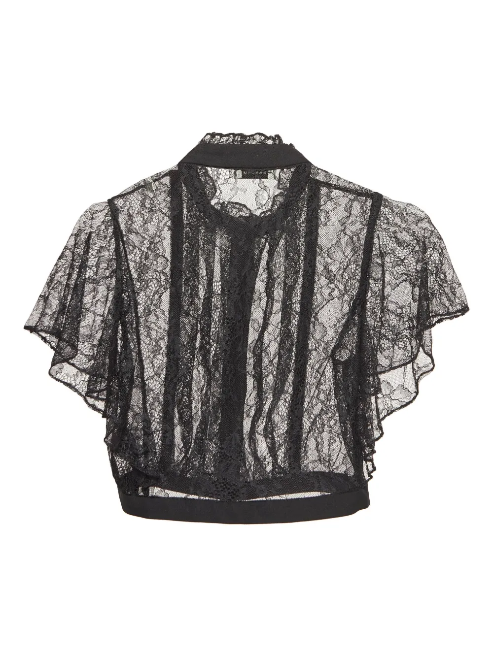 SANDRO pre-owned lace flutter-sleeves top | Image 2