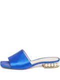 Nicholas Kirkwood Pre-owned pearl satin sandals - Blue