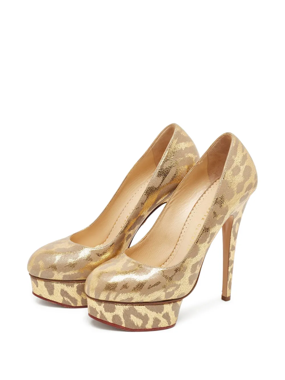 Charlotte Olympia Dolly pumps met plateauzool - Geel