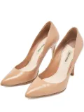 Miu Miu Pre-Owned Leather Point Toe Pumps - Neutrals