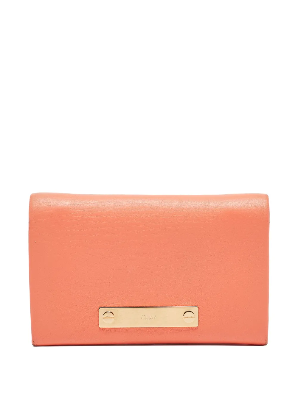 Chloé Pre-Owned logo-plaque wallet | Orange | Image 1