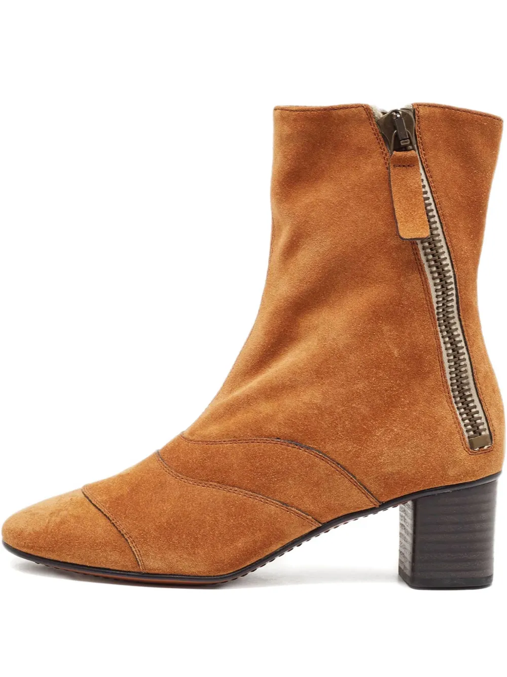Chloé Pre-Owned 50mm suede boots | Brown | Image 1