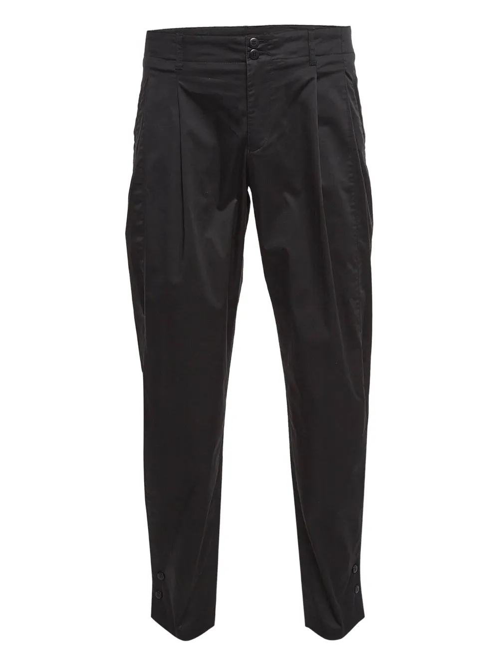 Emporio Armani Pre-Owned Pantaloni con piega - Nero