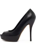Gucci Pre-Owned peep-toe heeled pumps - Black