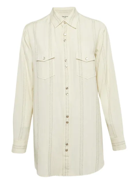 Saint Laurent Pre-Owned chemise boutonnée à rayures