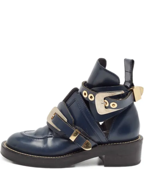 Balenciaga Pre-Owned buckle-embellished ankle boots