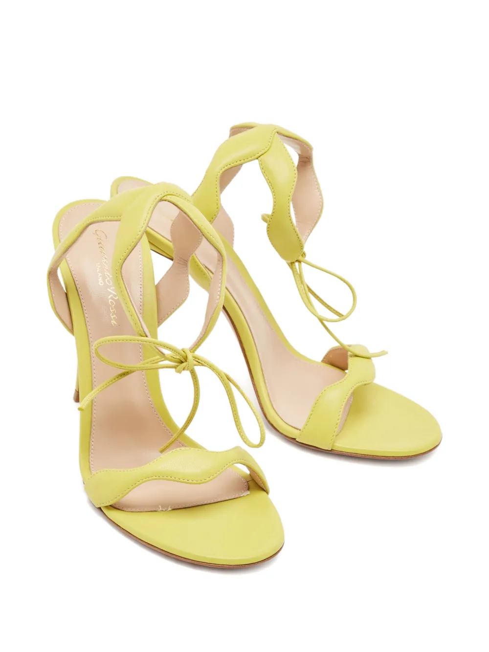 Gianvito Rossi pre-owned 110mm wave leather sandals | Heeled Sandals | Image 2
