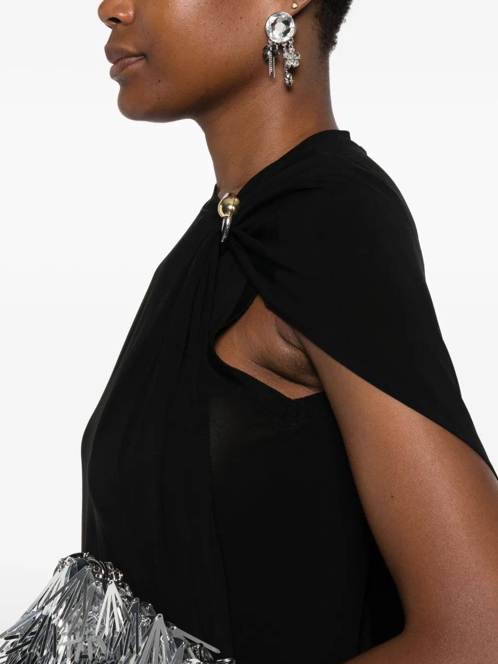 Jean Paul Gaultier Mouwloze jurk Zwart