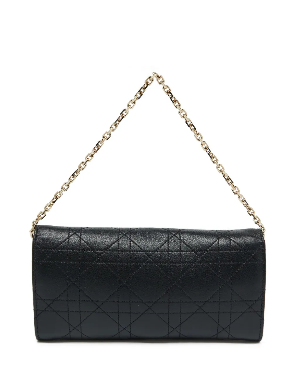 Pre-owned Dior Cannage Leather Rendezvous Wallet