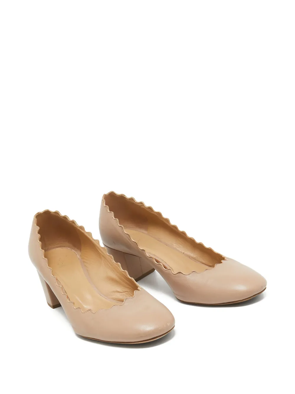 Chloé Pre-Owned 55mm leather heel sandals | Image 2