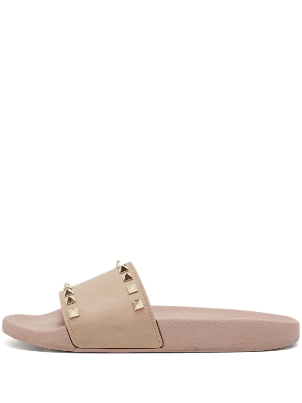 Rockstud-embellished slides