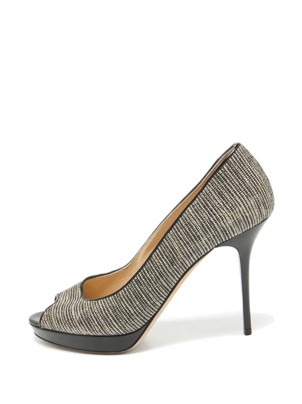 Jimmy Choo Pre-Owned 105mm peep-toe platform pumps | Black | Image 1