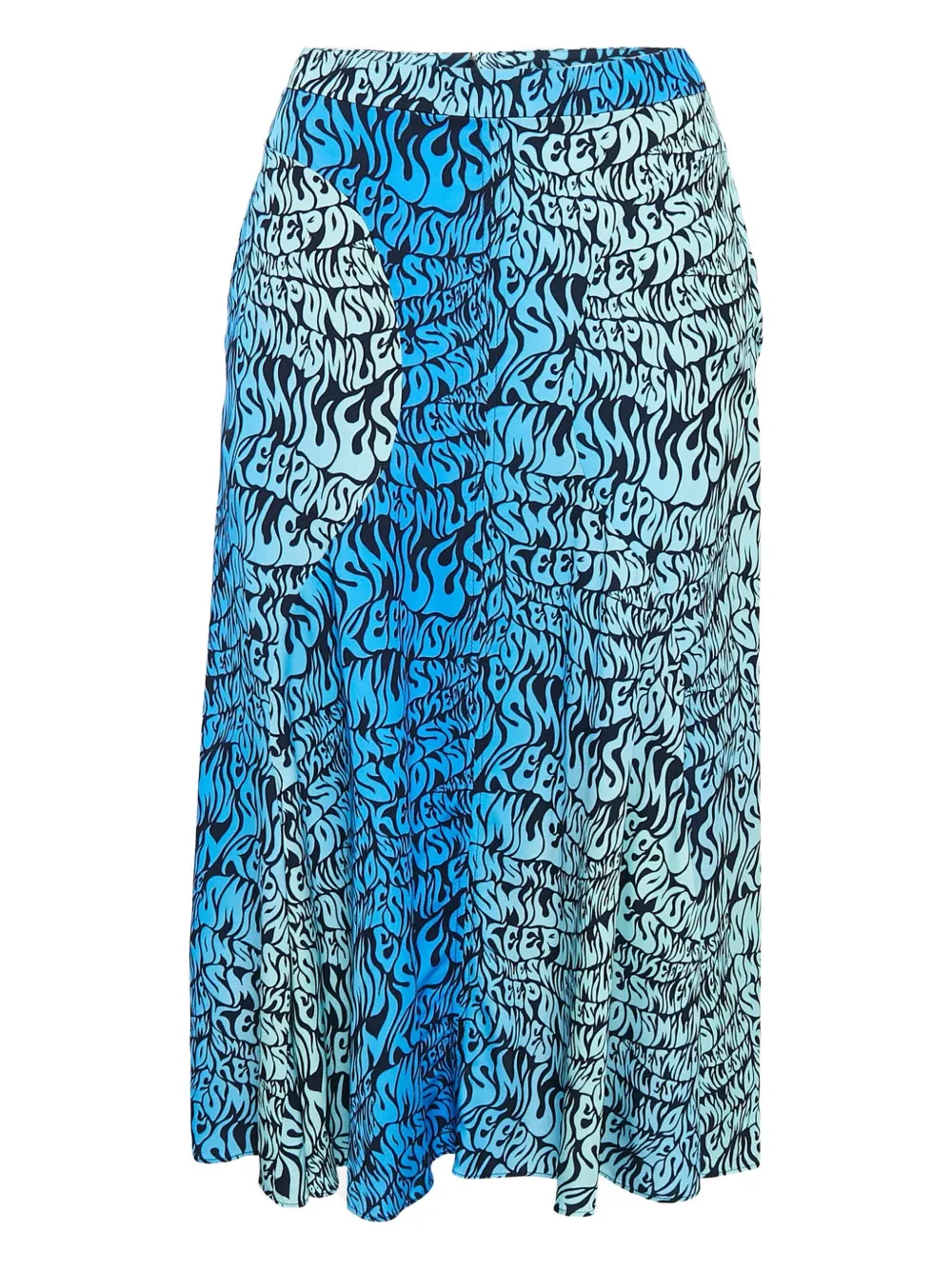 Stella McCartney Pre-Owned Gonna midi con stampa grafica - Blu