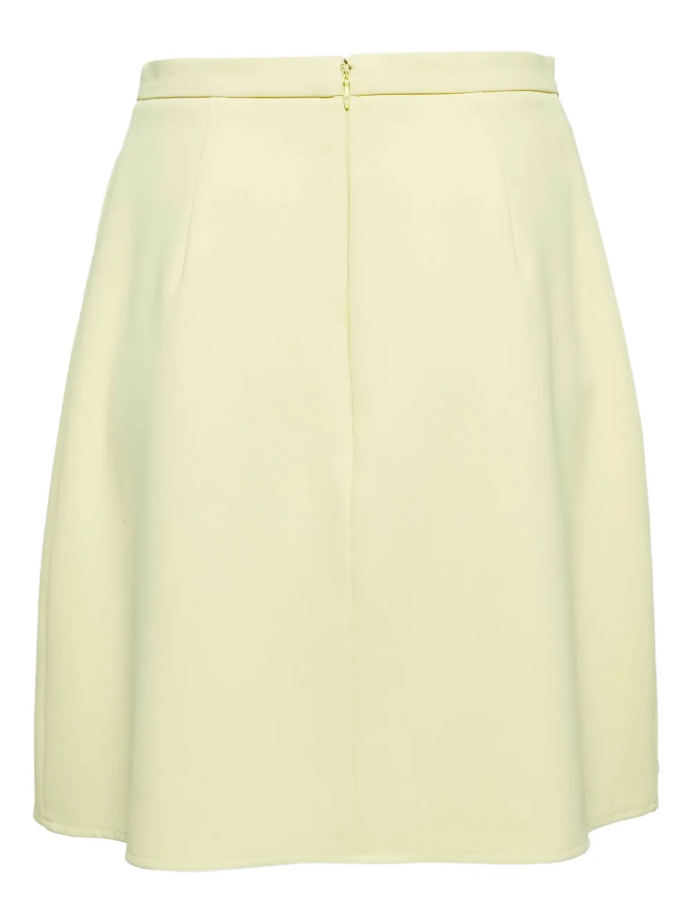 Elisabetta Franchi Rok met gewelfd vlak - Geel