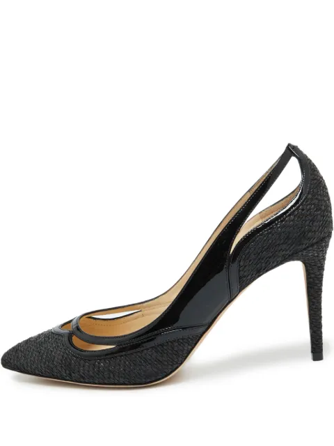 Jimmy Choo Pre-Owned zapatillas con corte y tacón de 90mm