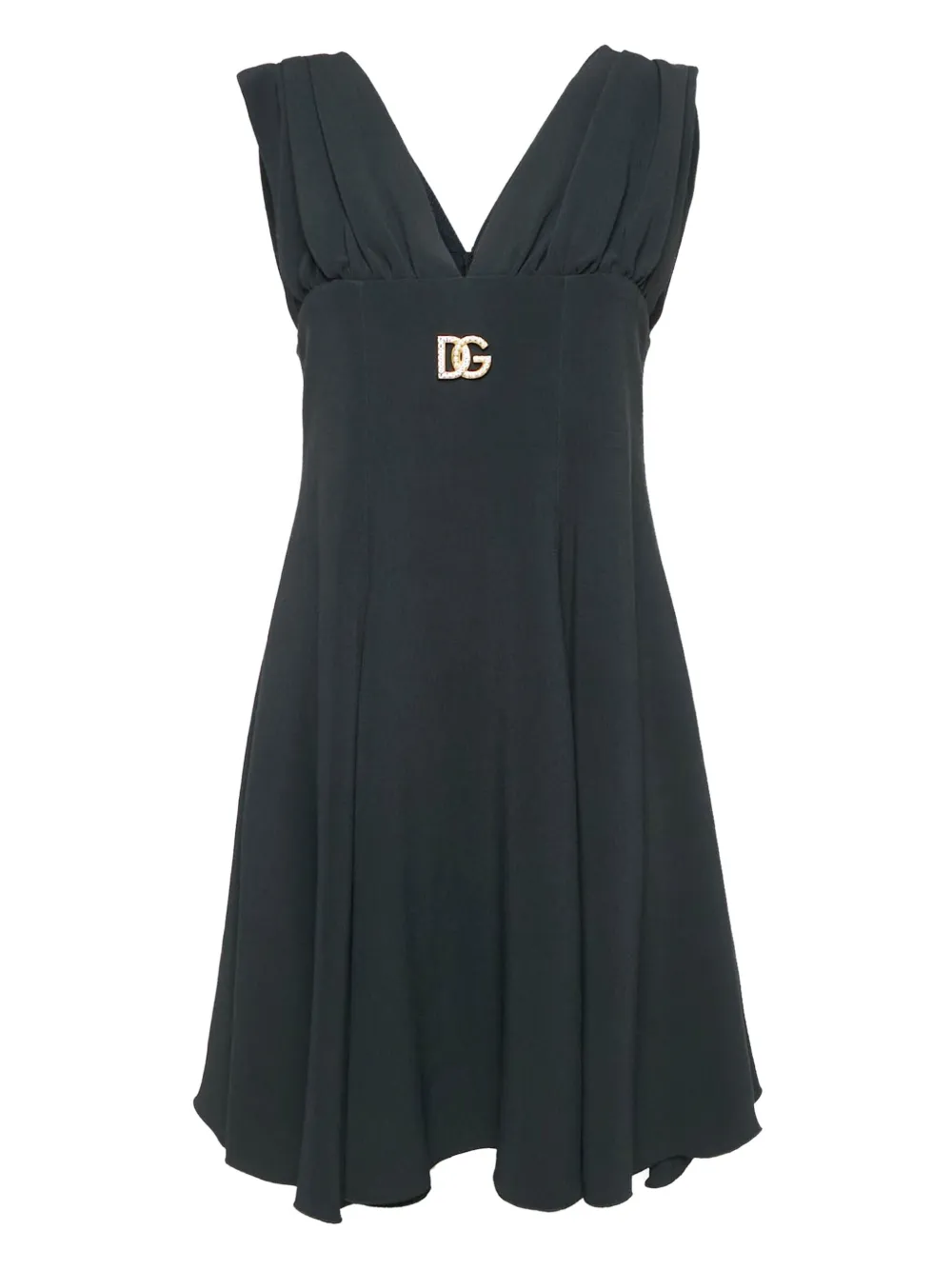Dolce & Gabbana Pre-Owned vestido corto con placa del logo | negro | Image 1