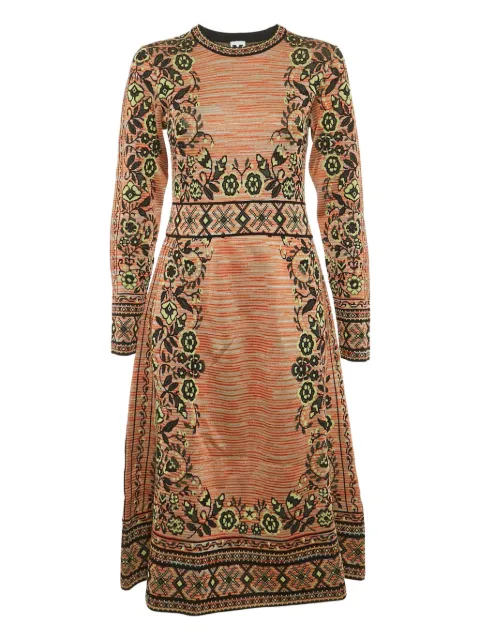 Missoni Pre-Owned vestido midi con motivo floral en jacquard