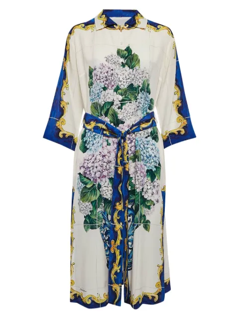 Dolce & Gabbana Pre-Owned vestido de seda con estampado floral