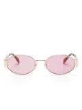 Marc Jacobs Eyewear oval-frame sunglasses - Gold