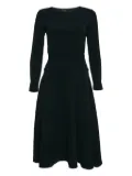 Maje pre-owned smocked midi dress - Blue