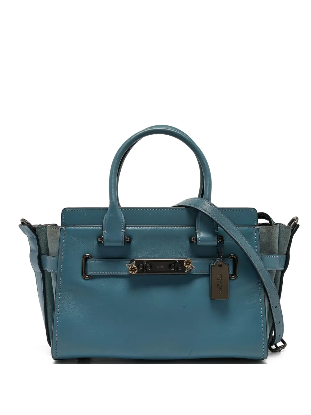 Coach Vintage leather suede swagger bag | Blue | Image 1