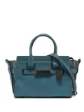 Coach Vintage leather suede swagger bag - Blue