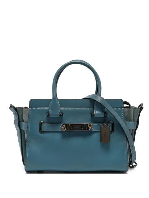 Coach Vintage leather suede swagger bag