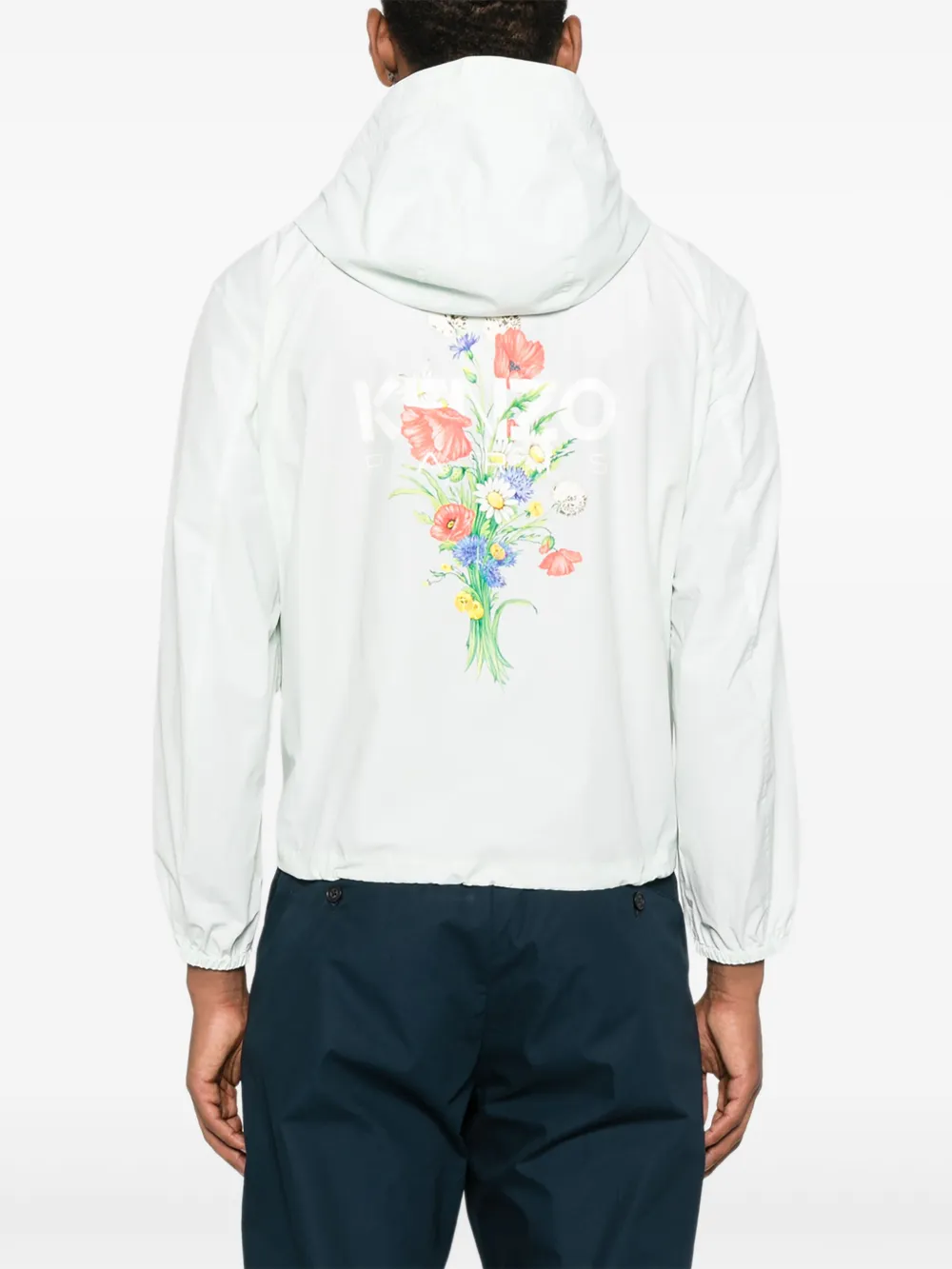 Kenzo Jack met bloemenprint Groen