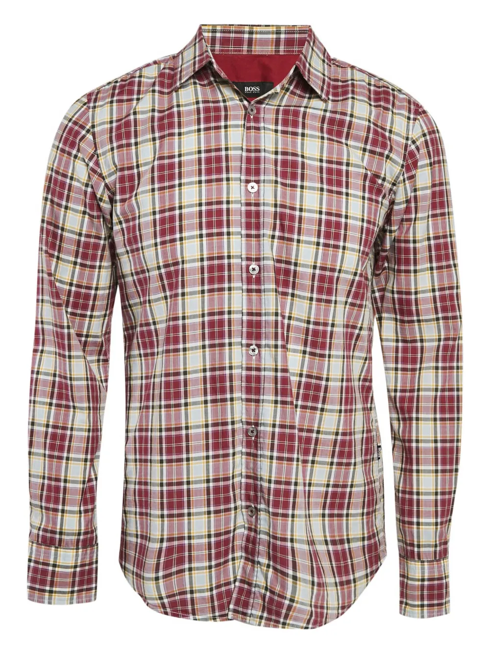 BOSS pre-owned plaid cotton shirt | Red | Image 1
