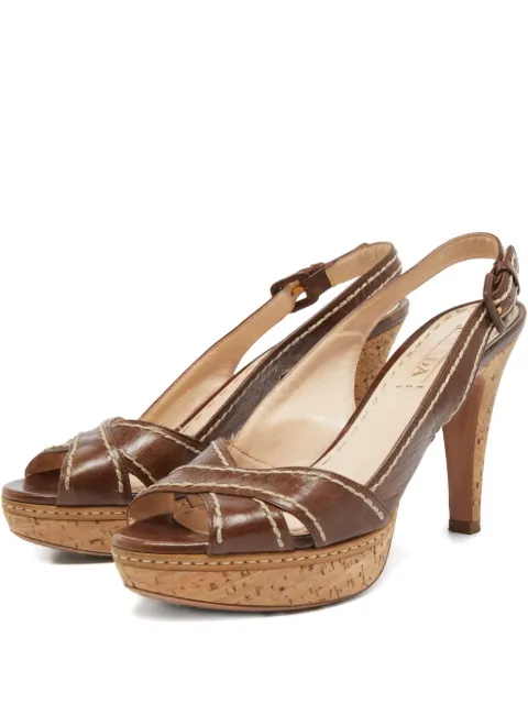 Prada Pre-Owned 2023 110mm slingback sandals