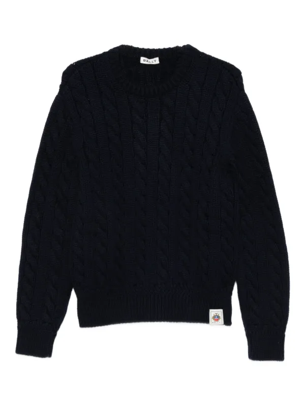 Bally ケーブルニット セーター | ブルー | FARFETCH JP