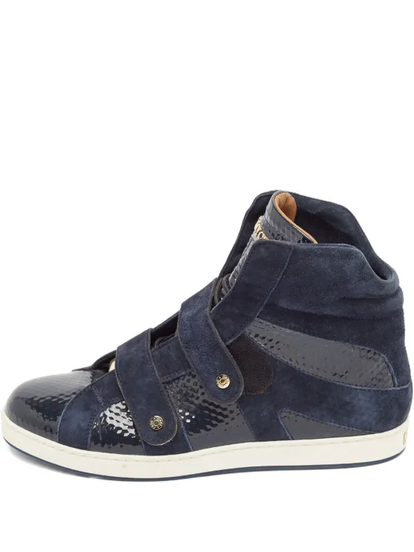 Jimmy Choo Pre-Owned Sneakers Con Design a Inserti Blu FARFETCH IT