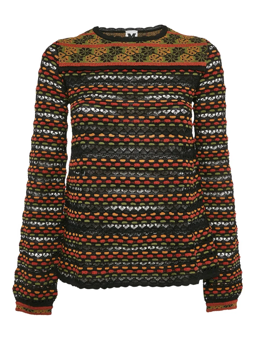 Missoni Pre-Owned Maglione in misto lana e cotone - Nero
