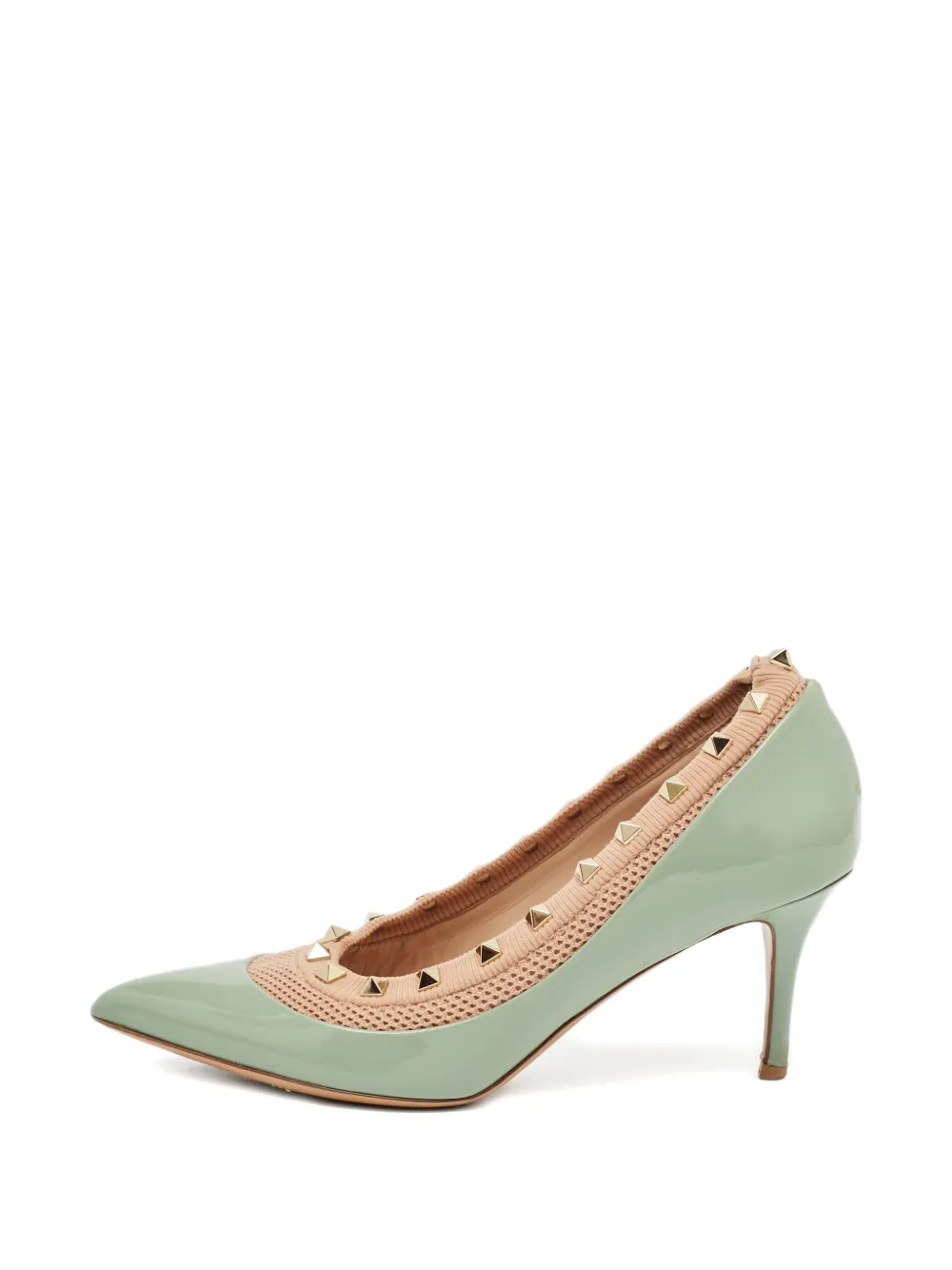 Valentino Garavani Pre-Owned 100 mm pumps verfraaid met studs - Blauw
