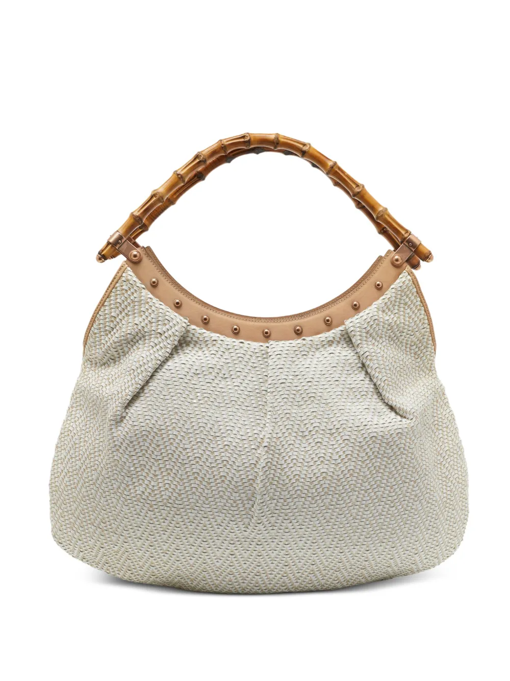 Gucci Pre-Owned tote con asas de bambú | blanco | Image 1