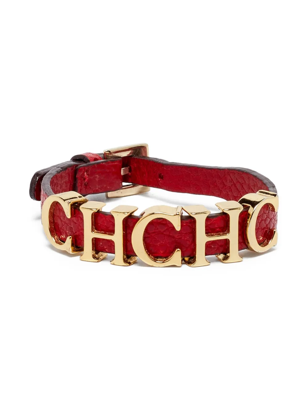 Carolina Herrera Vintage CH logo bracelet | Red | Image 1