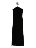 Moschino halterneck maxi day dress - Black