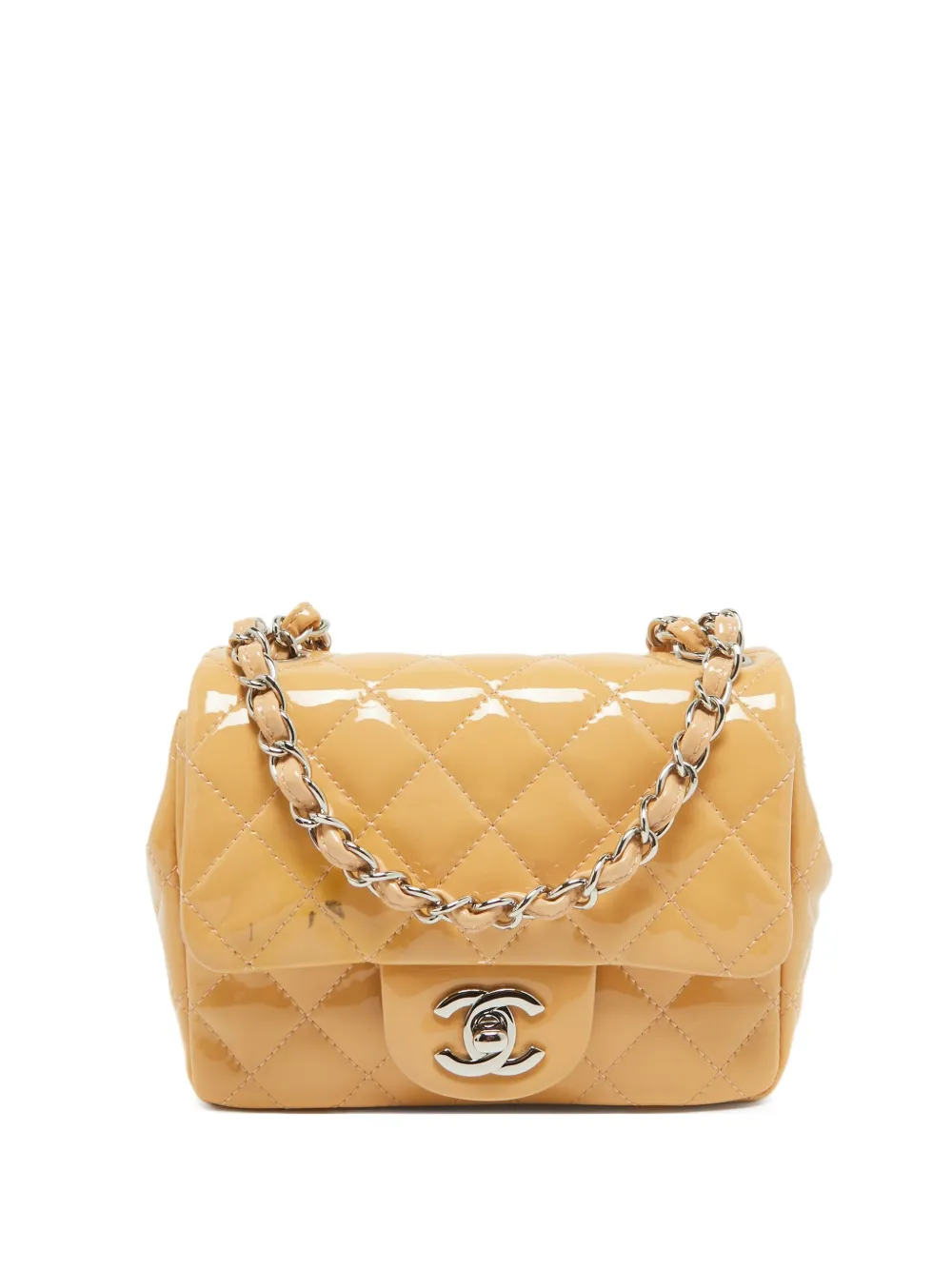CHANEL Pre-Owned ミニ スクエア ハンドバッグ - ニュートラル CHANEL Pre-Owned ミニ スクエア ハンドバッグ - ニュートラル