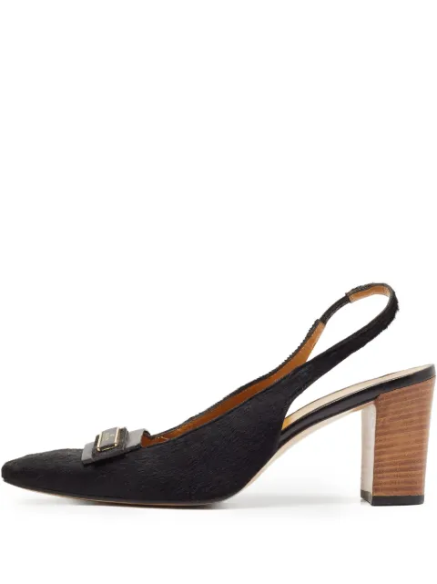 Gucci Pre-Owned 75mm leather slingback pumps