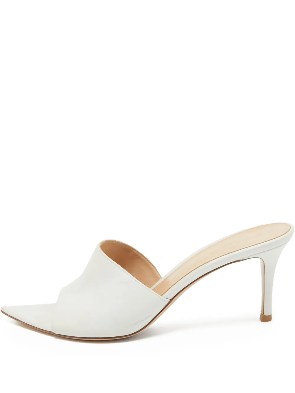 Gianvito Rossi pre-owned 115mm Alise pointed-toe mules | White | Image 1