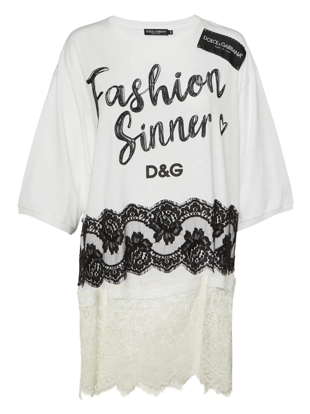 Dolce & Gabbana Pre-Owned playera con eslogan estampado | blanco | Image 1