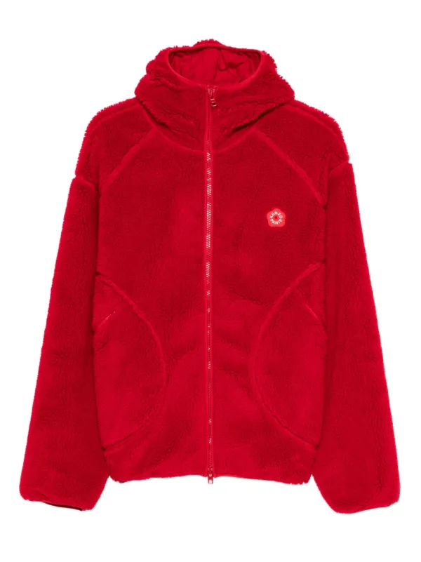 Kenzo Fleecejacke Mit Kapuze Rot FARFETCH DE