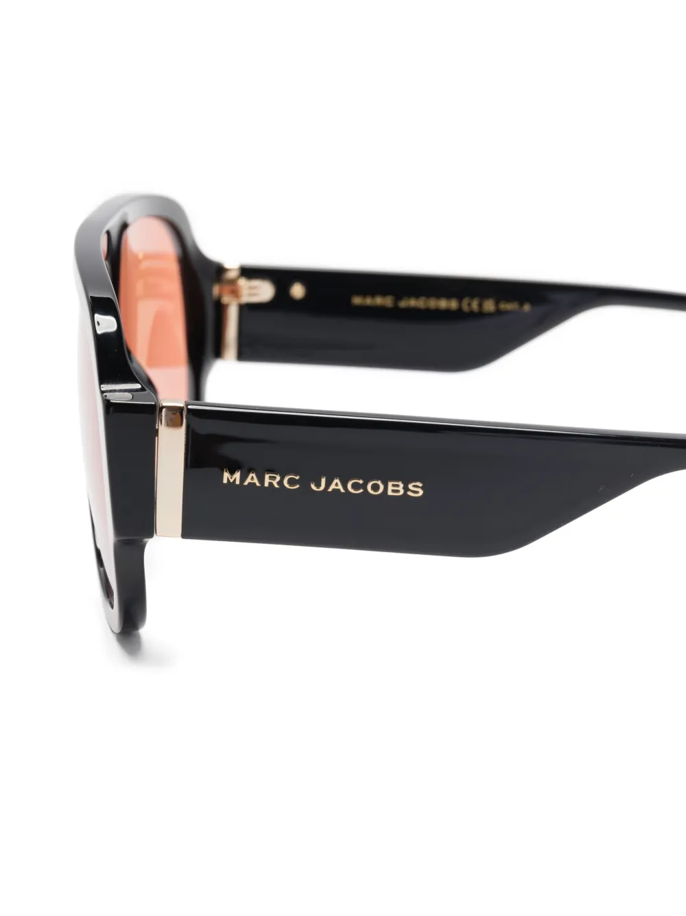 Marc Jacobs Eyewear Zonnebril met navigator montuur Zwart
