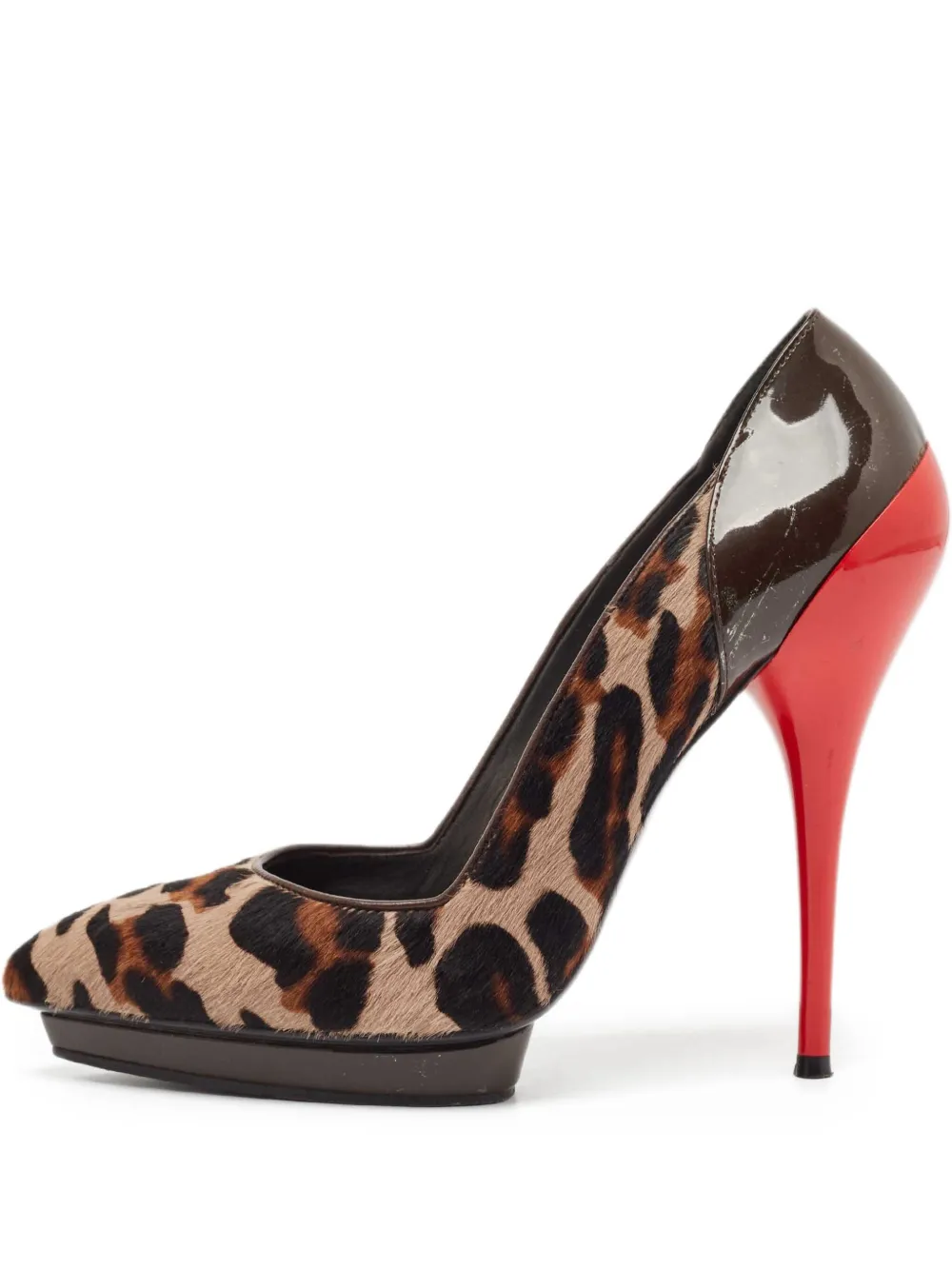 Versace Pre-Owned 140mm leopard-print pumps | Neutrals | Image 1